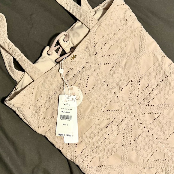 PilyQ Corset Eyelet One-Piece - Picture 8 of 9